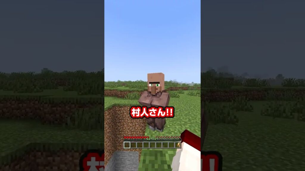 村人さんに極悪トラップを仕掛ける #マイクラ #マインクラフト #minecraft #shorts