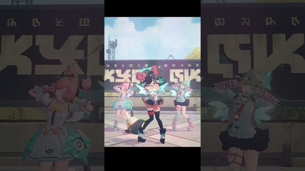 【#ゼンゼロ】南宮羽が２人にダンスを教える風撮影～ダンス担当～【創作体験サーバー】 #shorts #ゼンレスゾーンゼロ #南宮羽 #zzz