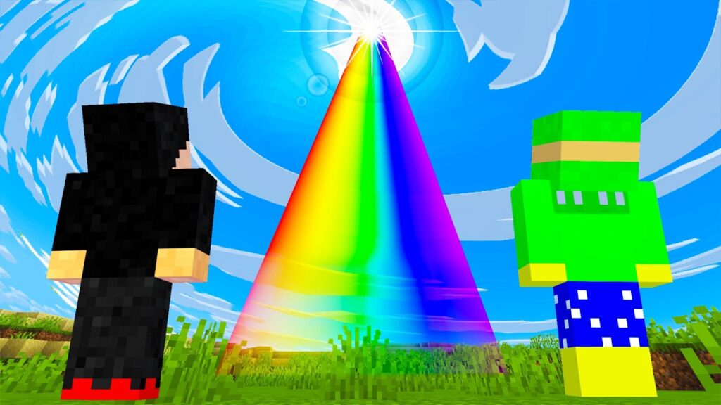 虹のぼってみた【マインクラフト】