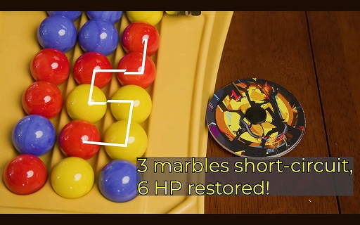 画像ギャラリー No.007のサムネイル画像 / マーブルを揃えて消し,必殺技を放て! 落ちものパズルと対戦格闘を組み合わせたボードゲーム「Re;MATCH」のクラファンを実施中