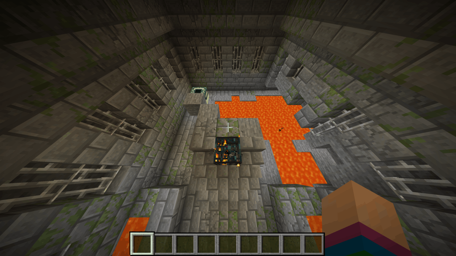 完全に壊れた要塞ポータル ルーム (Java 1.16)