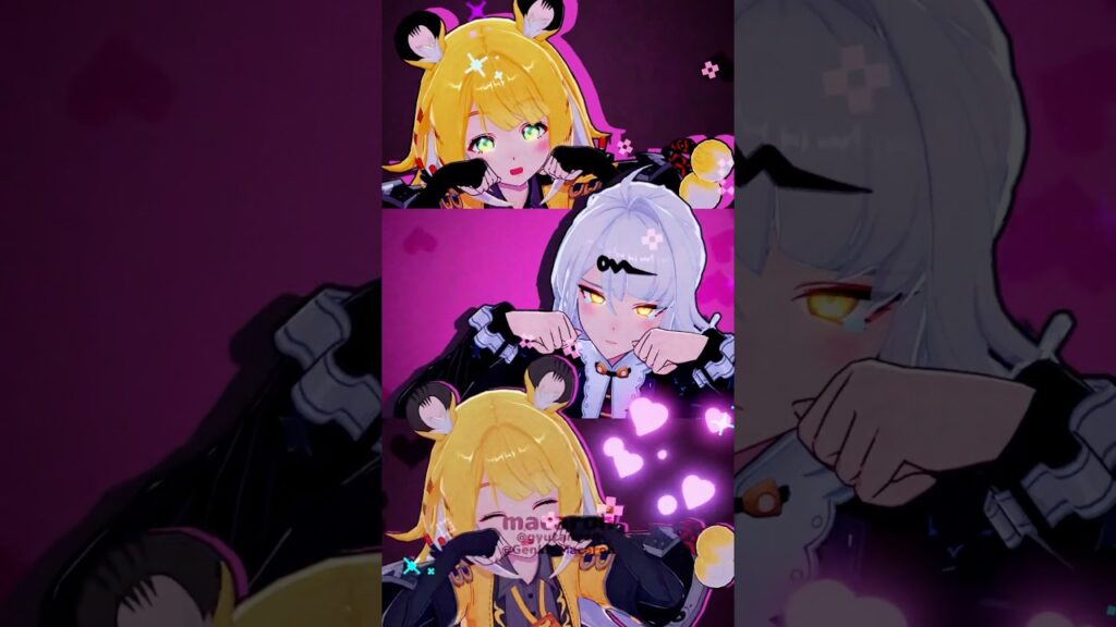 🐦‍⬛儀玄（イーシェン）　福福（フーフー）🐾／Cry For Me【ゼンゼロ/ZenlessZoneZero/MMD】#ゼンゼロ #ゼンレスゾーンゼロ #zzzero #shorts
