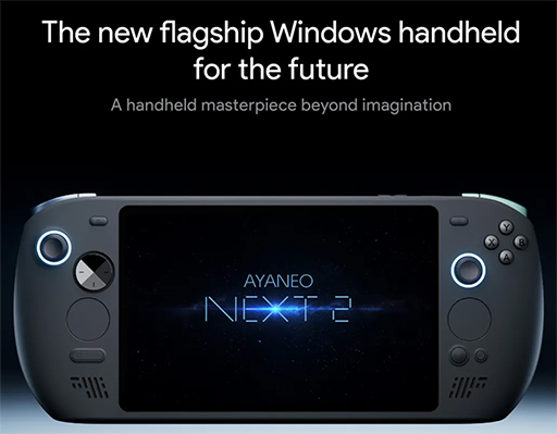 画像ギャラリー No.001のサムネイル画像 / 携帯型ゲームPC「AYANEO NEXT 2」の予約が一時停止。ストレージ価格高騰の影響で
