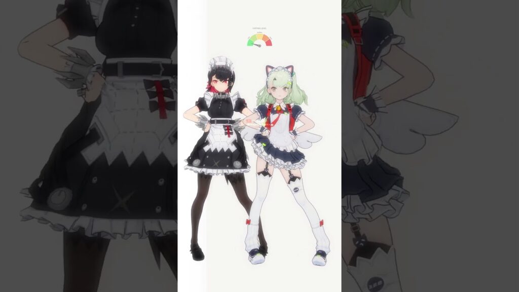 ELLEN & SUNNA😭💢LOW CORTISOL【ゼンレスゾーンゼロ:ZZZ MMD／4K／60FPS】 #zzz #shorts #SUNNA