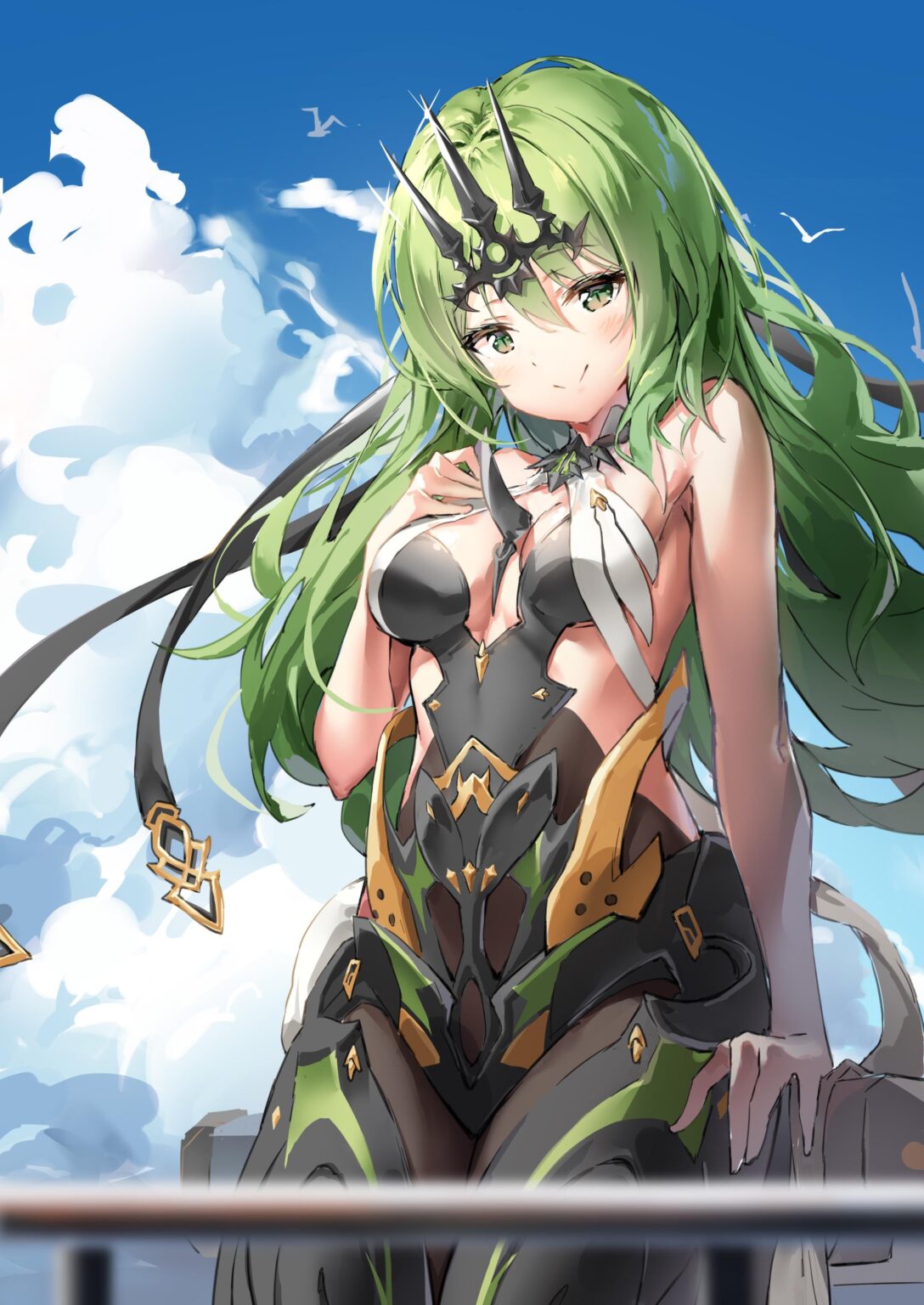 このゲームの最高の妻が新しいバトルスーツを手に入れるまでの画像、653日目：相変わらず美しい