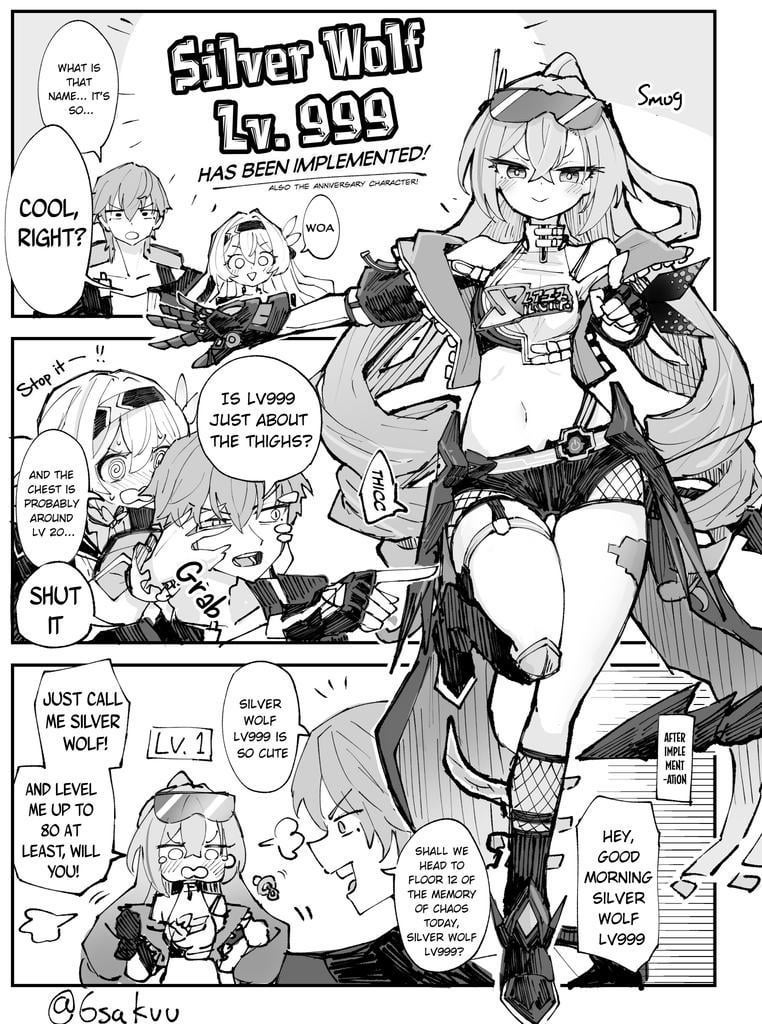 おめでとう、銀狼Lv.999(@6sakuu)