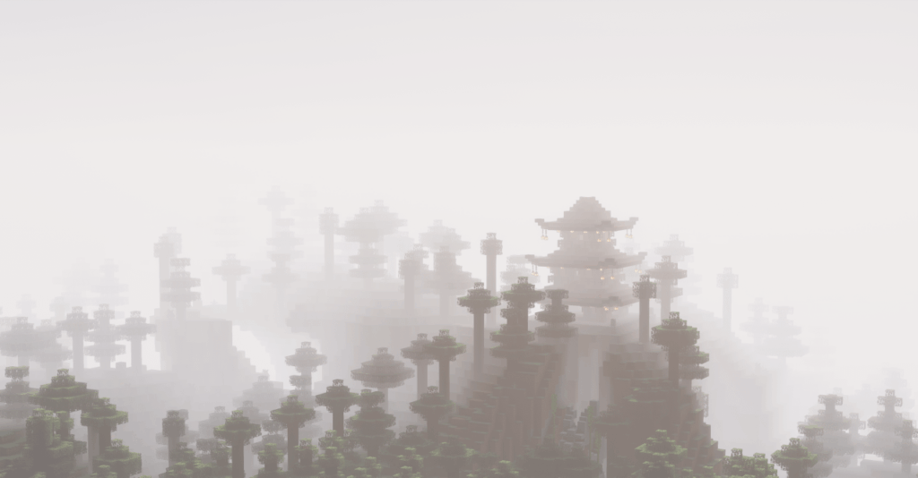 霧の中の塔