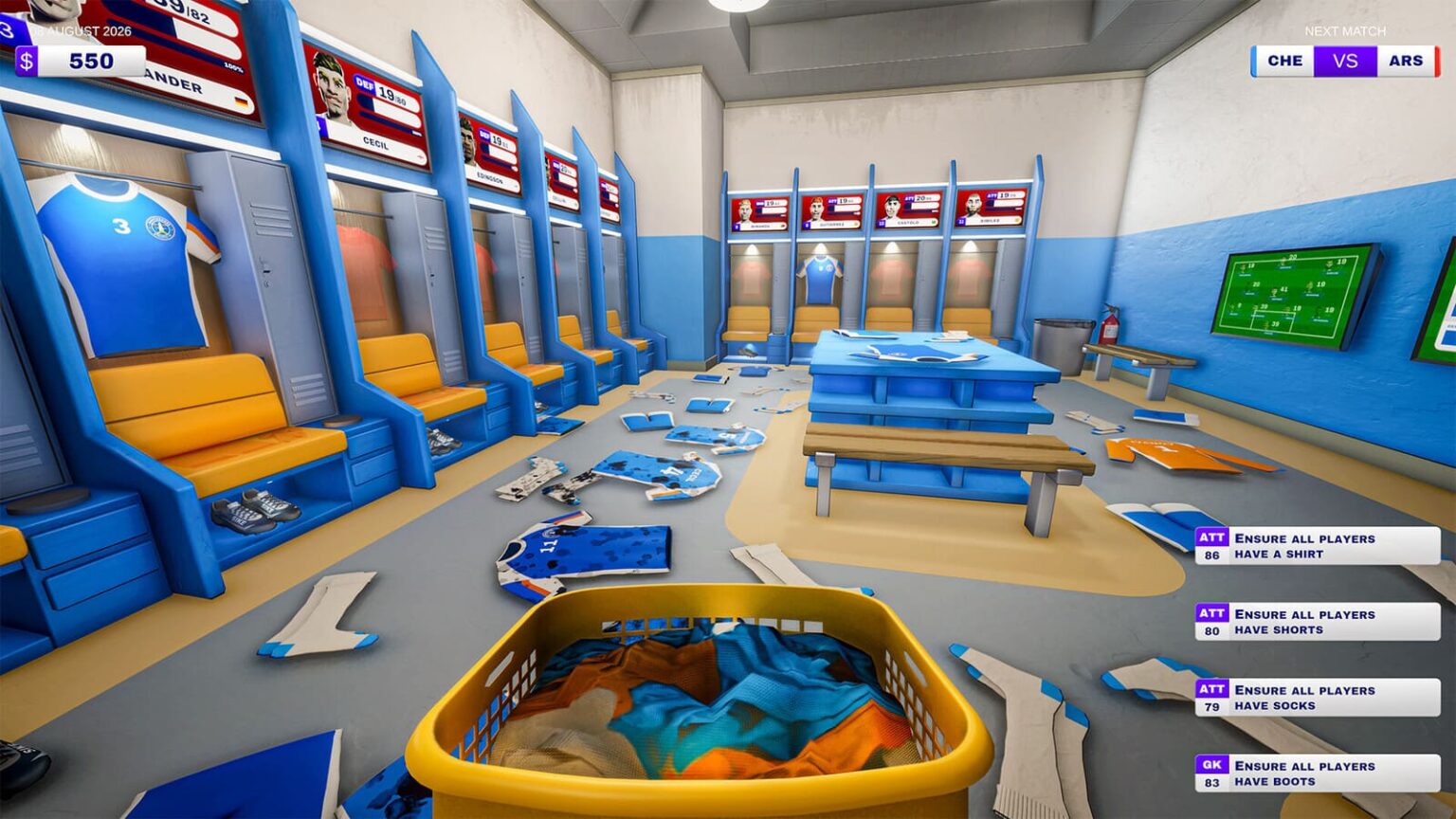 サッカー“控え室”激務ゲーム『Kitman』発表。最大4人協力プレイで掃除洗濯スパイク磨き、スタメン決めまで勝手にこなす全部盛り労働 - AUTOMATON