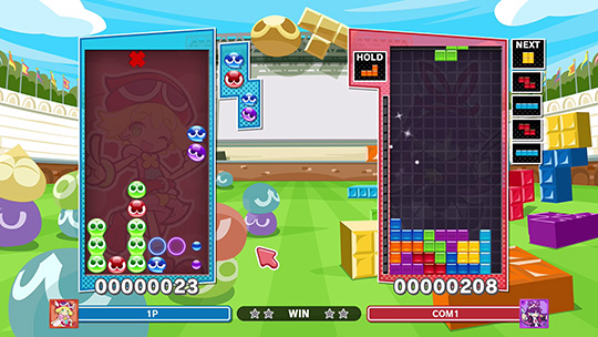 マウス操作でぷよやテトリミノを直感操作！