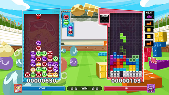 マウス操作でぷよやテトリミノを直感操作！