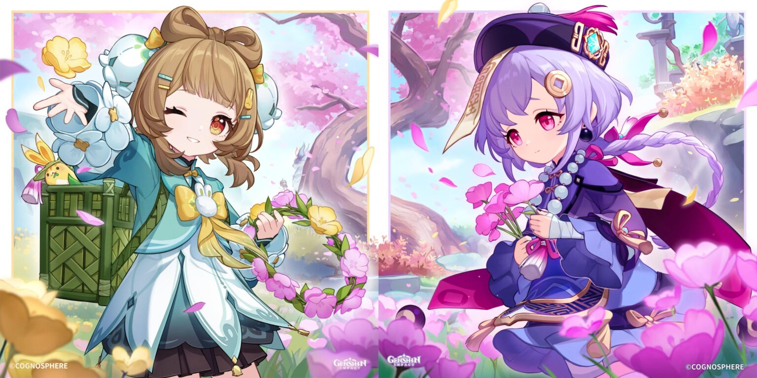 QiqiとYaoYaoのバースデーアートは1枚の画像です