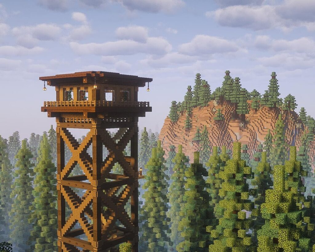 Firewatchというゲームからインスピレーションを受けてFirewatchタワーを作りました🌲