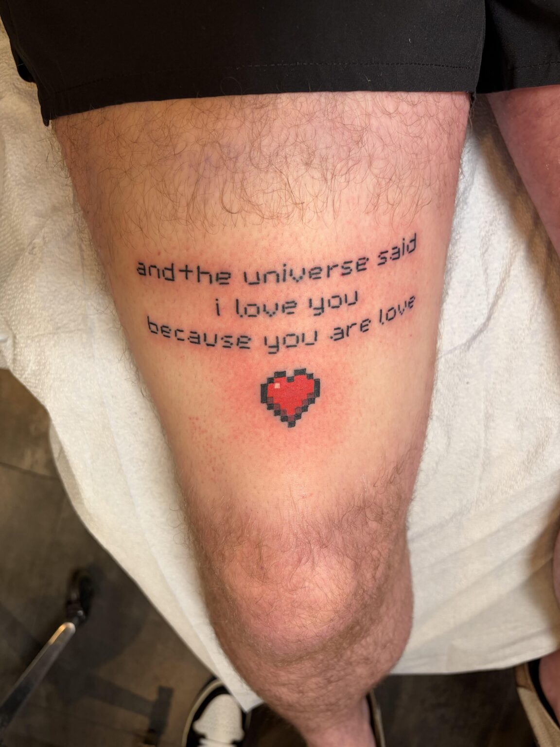 マインクラフトのタトゥーを入れました！