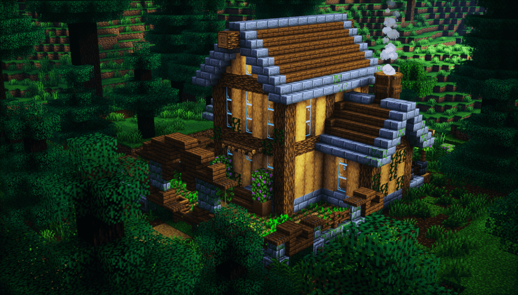 別荘を作りました:)