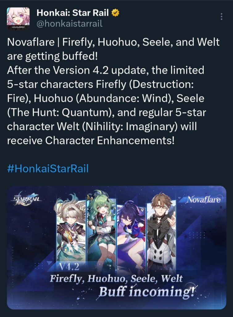 ノヴァフレア |ホタル、フオウホ、ゼーレ、ヴェルトがバフ中！