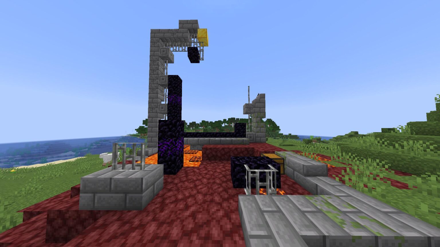 クールなネザーポータルを見つけましたv