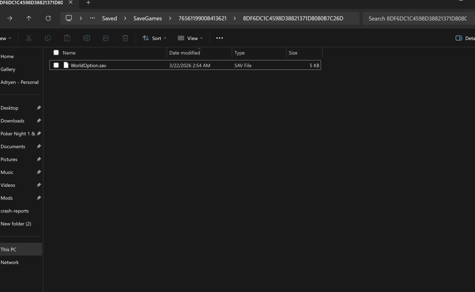 ヘルプ！誤って保存を削除してしまいました!