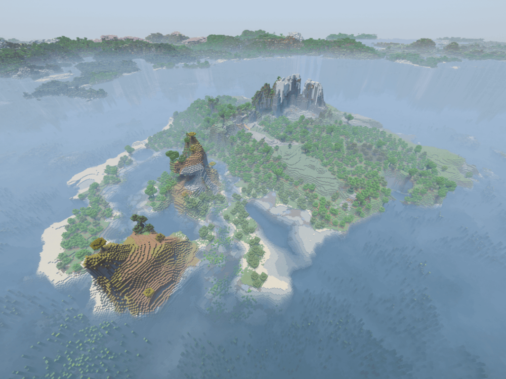 1.21 大きな島がスポーン