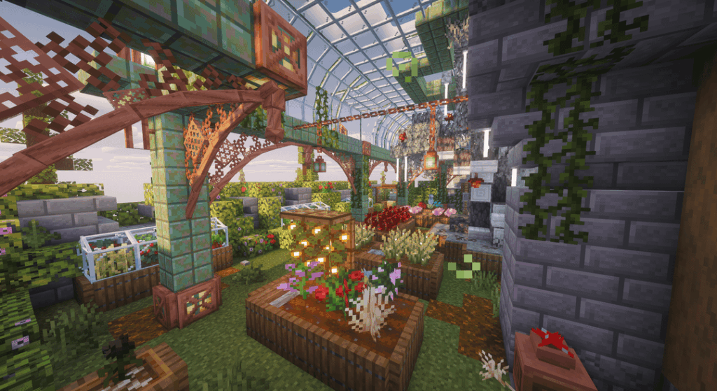 エキゾチックで珍しい植物がいっぱいのお城の温室