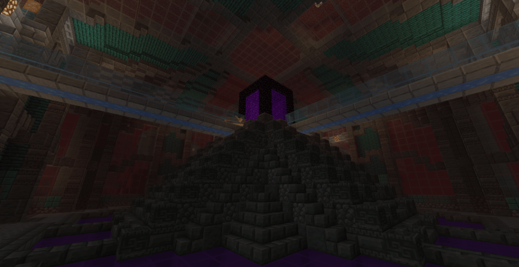 マヤのピラミッドにインスピレーションを受けたネザー ハブ