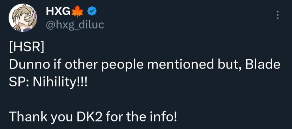 Blade SP は DK2 経由の Nihility