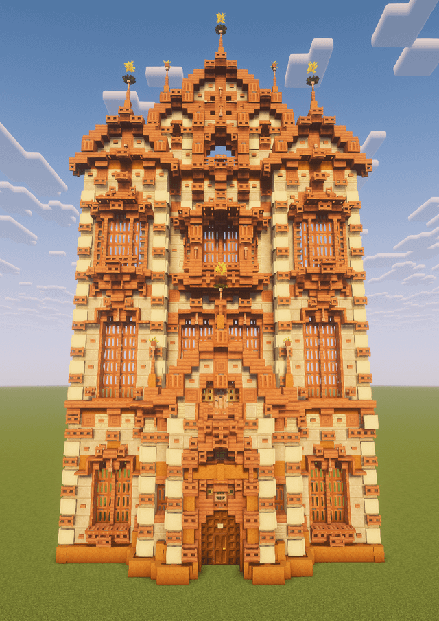 私の Minecraft の都市のファサード デザイン。