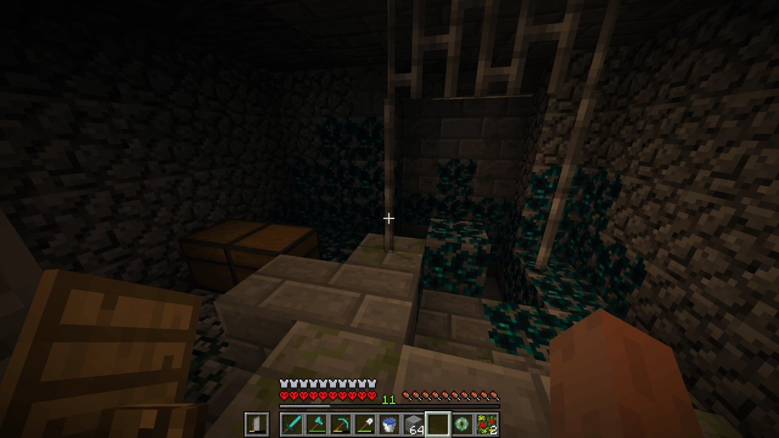 スポナーを撤去したダンジョン内の要塞。