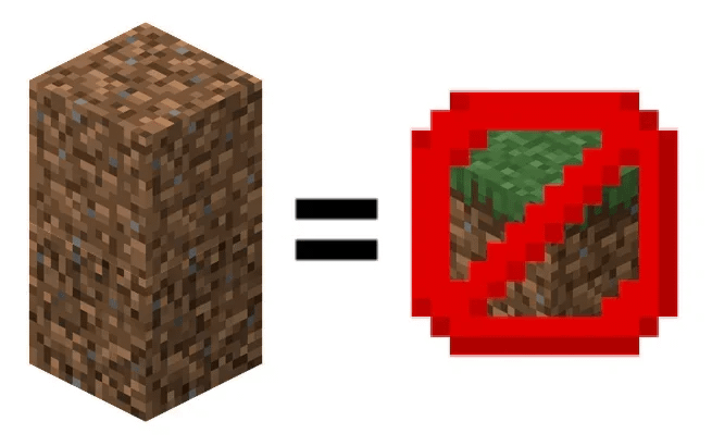 粗い土は、その上に置かれた土ブロックでの草の成長を防ぐ必要があります