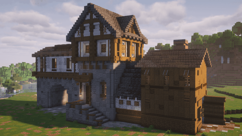 私の中世の Minecraft タウンの港湾事務所 ⚓🏰 私の中世の Minecraft タウンの港湾事務所 ⚓🏰