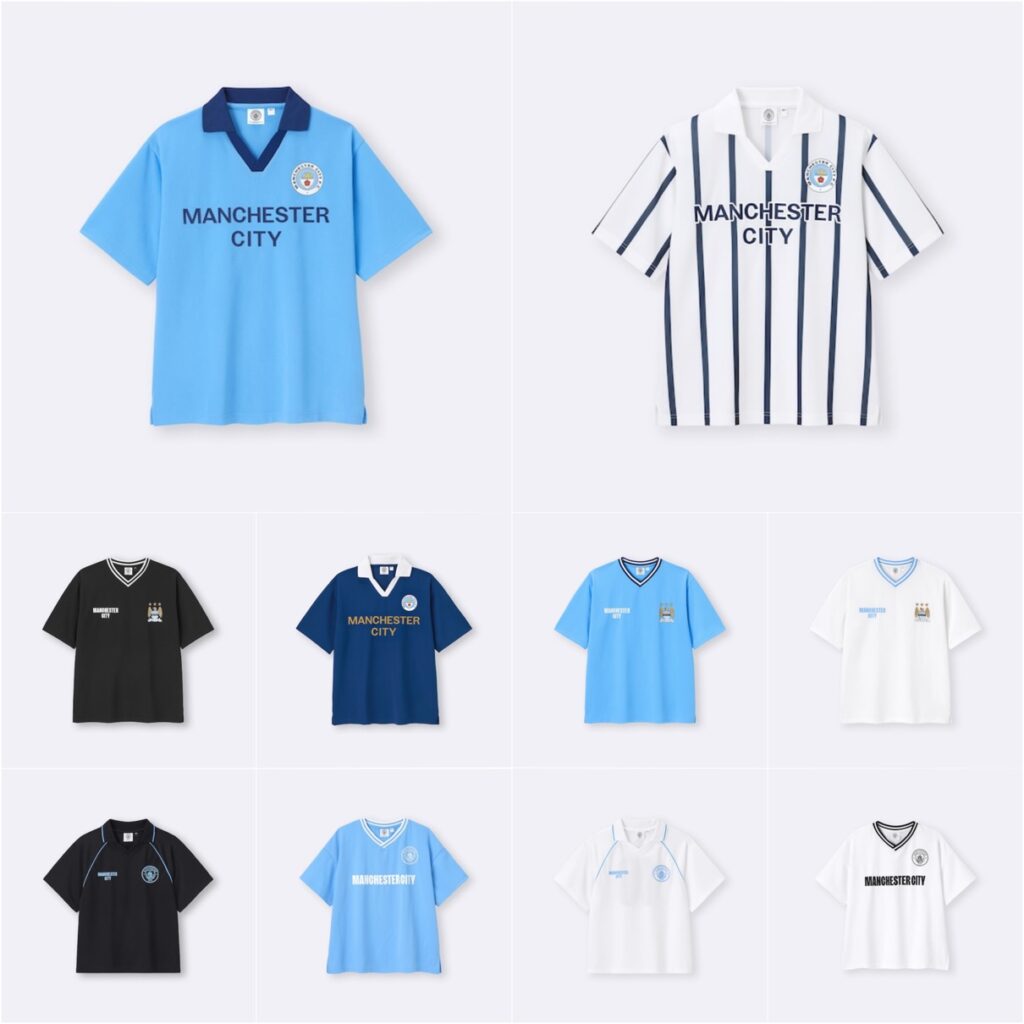 GU x マンチェスター・シティ 26SS ゲームシャツコレクションが国内5月11日より発売