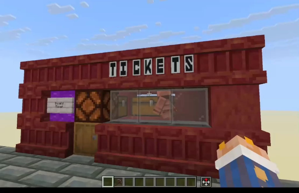 レッドストーンが（ほとんど）見えない切符制の駅