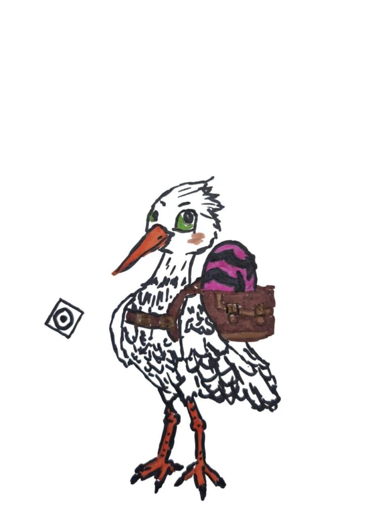 コウノトリの黄身 [OC]