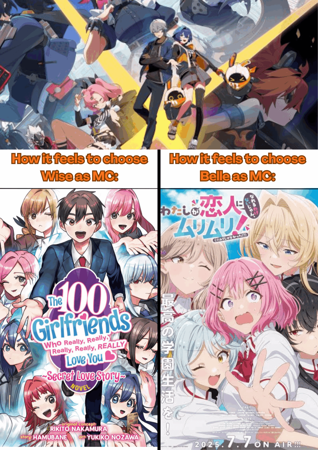 どのようなハーレムを望むかはあなたが選択します。