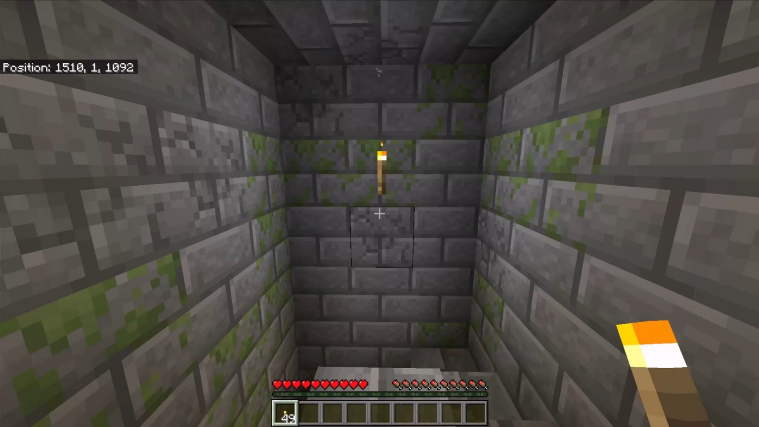 最深部の要塞の階段