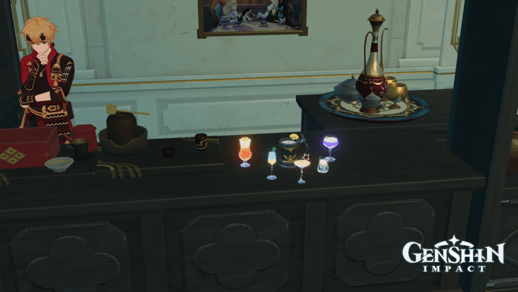 WDYM カップをいくつか置くためだけに 7 つ以上の家具を削除しなければならないのですか?!?!?ティーポットの荷重制限はこれまでもこれからも完全な冗談だと誓います。