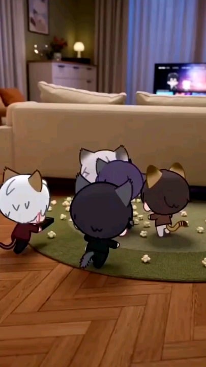 テレビのリモコンをめぐって争う5人の悪党たち