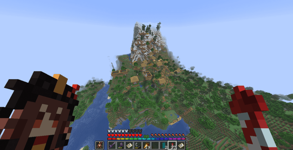 山の近くでこの半水上村を見つけました。シード: 2313061520649218345