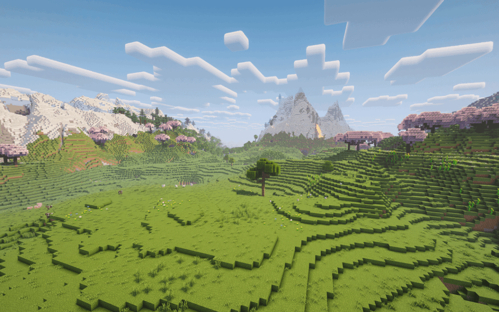 私が今まで見つけた中で最も美しい山のスポーン。建物のインスピレーションが必要です。