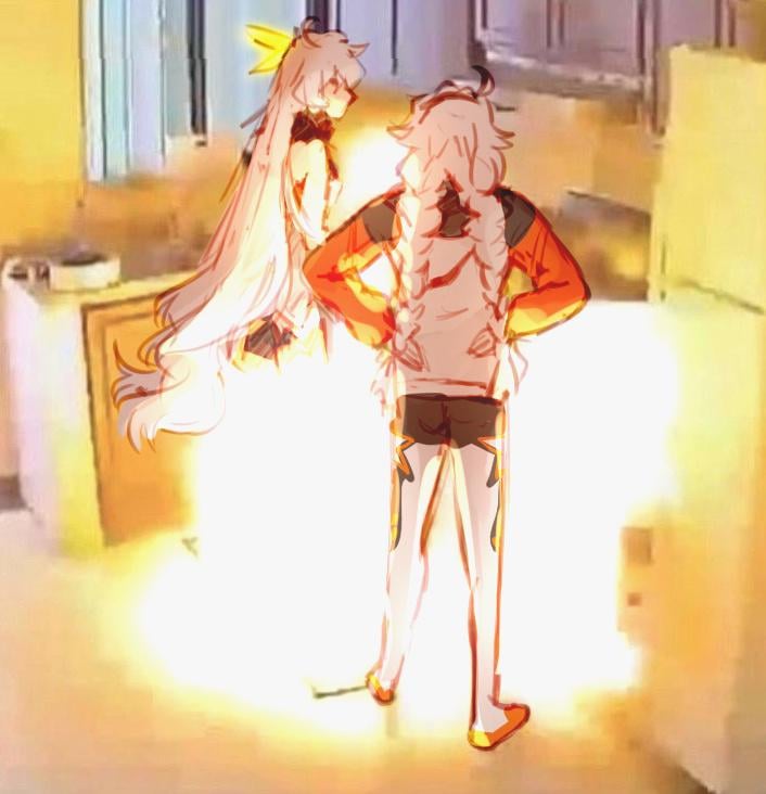 この二人がキッチンにいるのは絶対にダメだよ