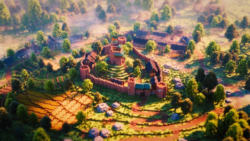 小さなレンガ造りの城