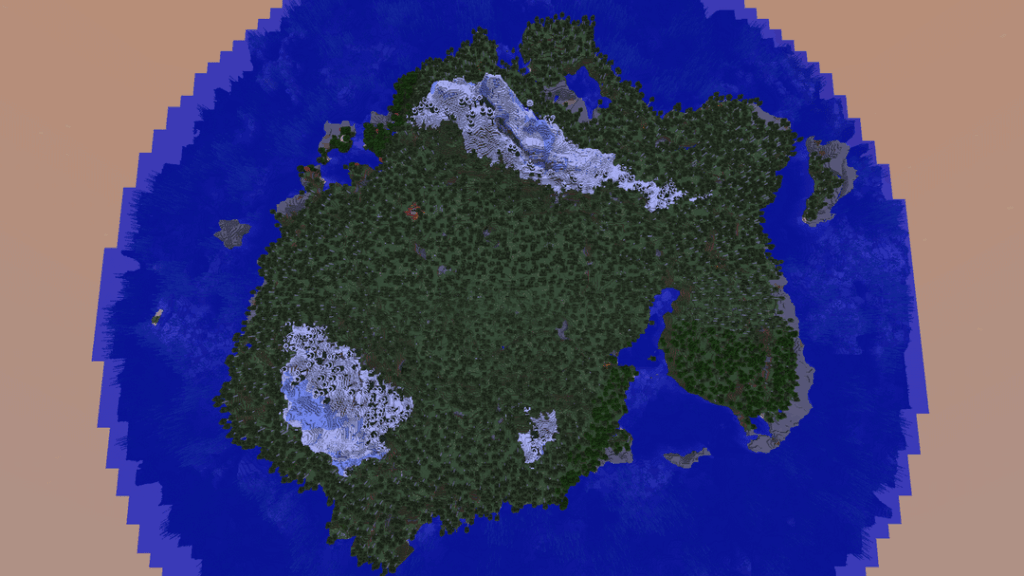 (113495046) 白樺で何かを建てたことがありますか?いいえ？凍った二つの峰とクレイジーに広がる洞窟があるこの巨大な白樺の島をぜひ試してみてください。 (0,0 に向かって少しボートを漕ぐ必要があるかもしれません...)