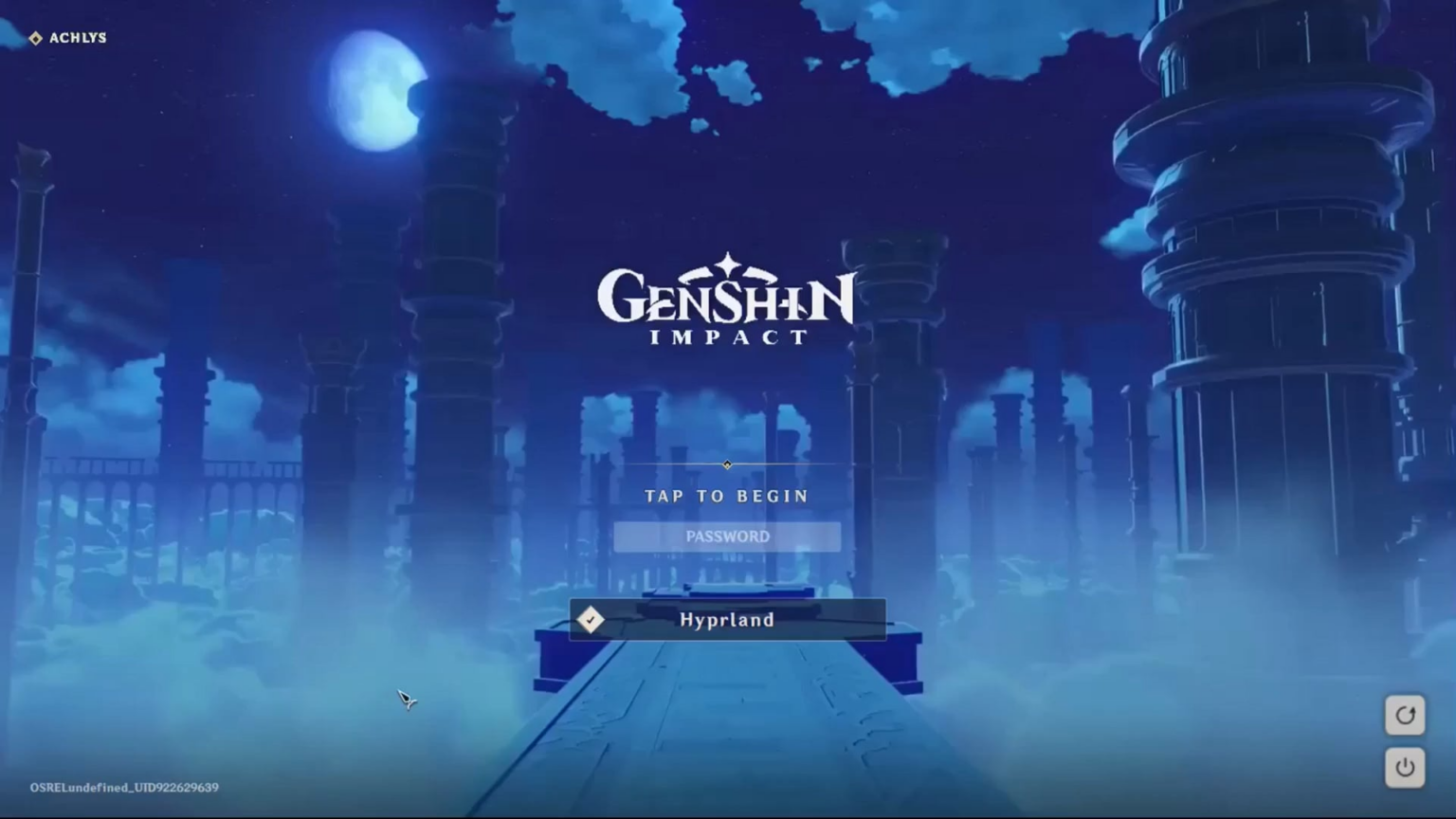 Linuxの原神ログイン画面をイメージしたロック画面を作りました!!