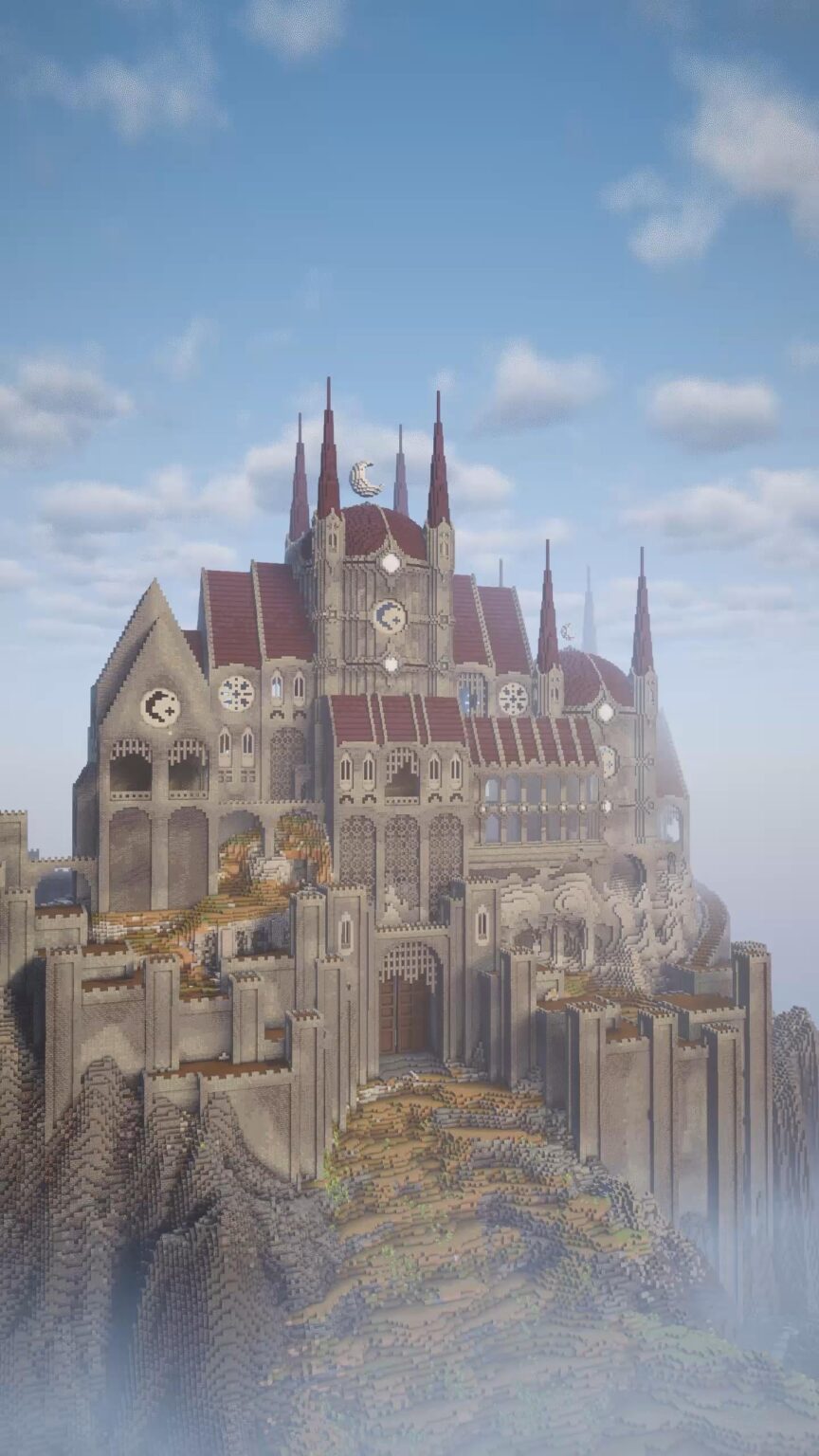 私の最近の建築はダークムーン城です