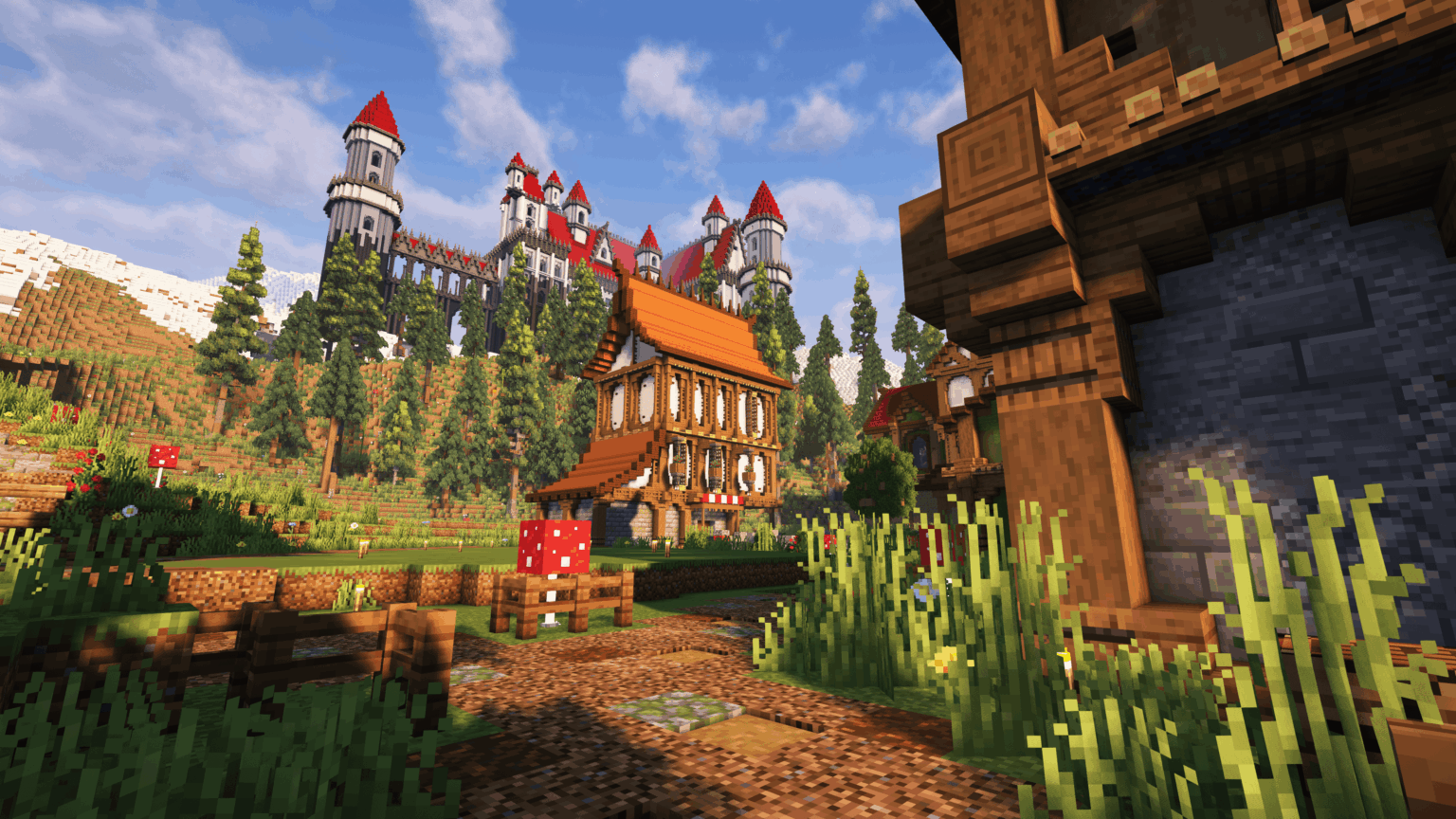 私の村に追加した最新の建物はすべてサバイバルで建てられています。