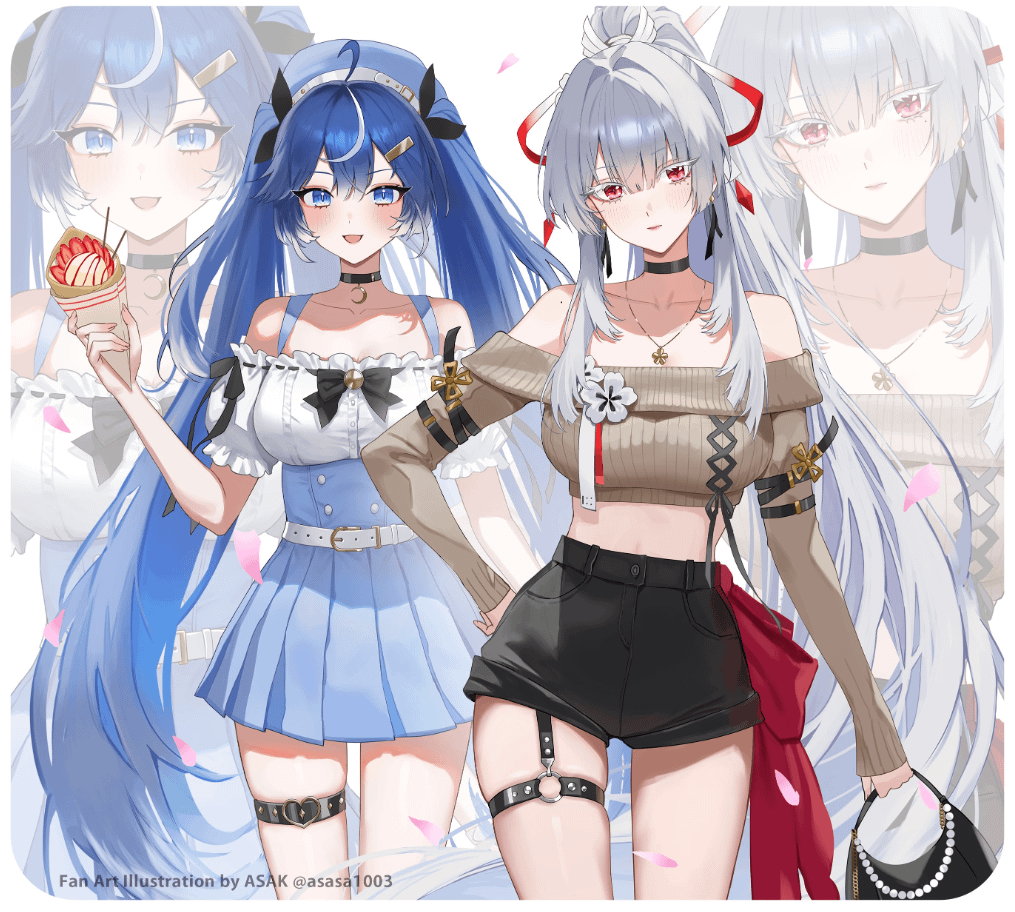 いうの＆ひゆき - 怖くない (by @asasa1003)