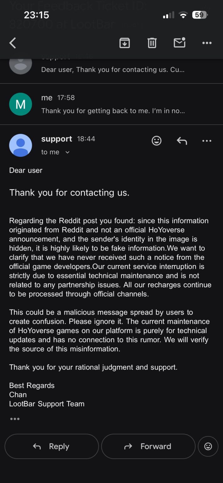 ルートバー情報