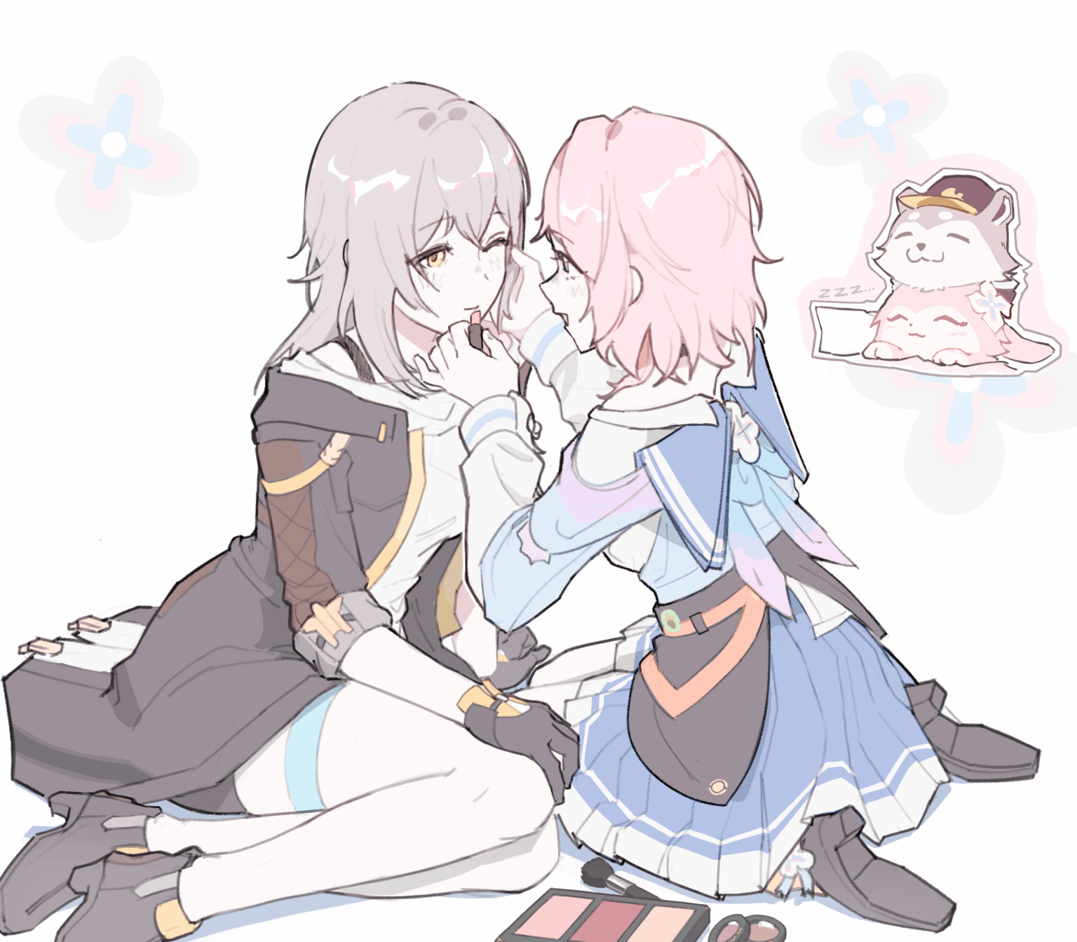 ステッレのメイクをするマーチ