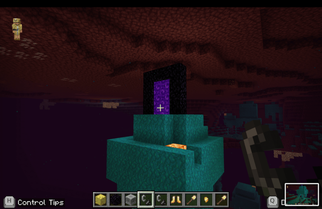 廃墟と青白い庭園の交差点。