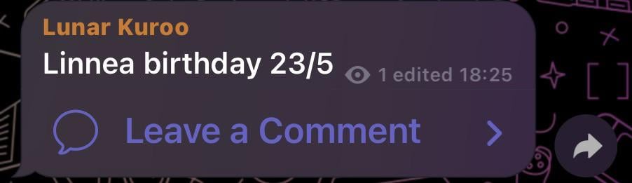 リネアの誕生日（黒尾経由）