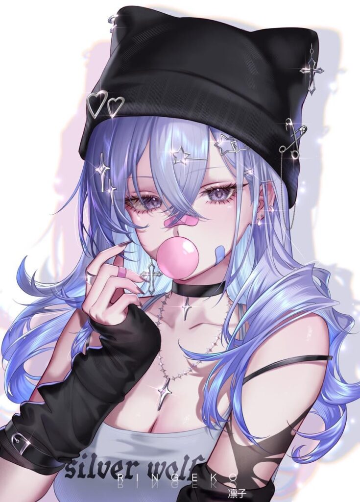 かわいい銀狼 [Art by @RingekoJail]